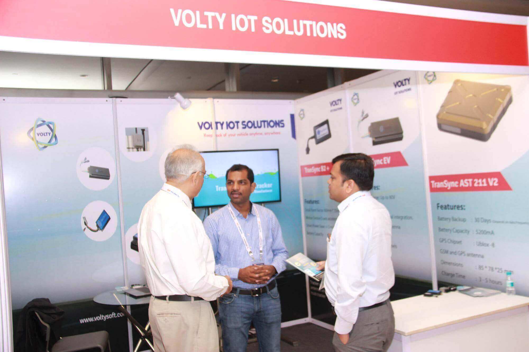 volty-Gps tracker for bike manufacturer - stall at telematics india
